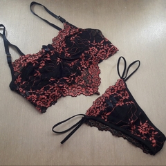 Conjunto Sem Bojo com Arco Renda Bicolor na internet