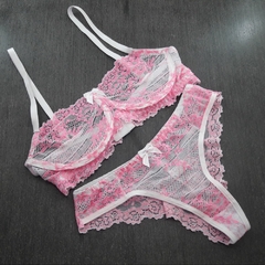 Conjunto Com Arco e Renda Bicolor - Na Lua