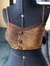 Cropped lurex c/bojo dourado