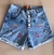 short jeans bordado com laycra