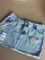 Saia jeans bordada