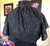 Cropped bolinhas prata