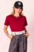 T-shirt Lisa Bordô - comprar online