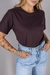 T-shirt Lisa Marrom Ebone - comprar online