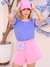 T-shirt Bicolor Lilás/Rosa