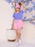 T-shirt Bicolor Lilás/Rosa - comprar online
