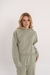 Molecropped Capuz Liso Verde Folha