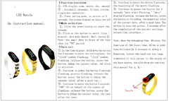 Pokemon Strap LED Relógio Eletrônico Moda Colorido Pulseira Touch À Prova D&#