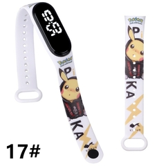 Pokemon Strap LED Relógio Eletrônico Moda Colorido Pulseira Touch À Prova D&# - loja online