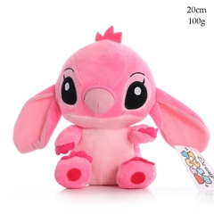 Bonecas de pelúcia de desenho animado Disney Azul Rosa Stitch Brinquedos de ani - matheus modas e utilidades