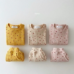 Imagem do 2023 Novo Conjunto de Roupas de Algodão Waffle para Bebês Infantis Muitas Frut