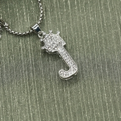 Coroa Alfabeto Pingente PRATA