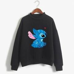 Imagem do Moletom com capuz de gola alta Disney Stitch Funny Women Harajuku Cute Lilo and