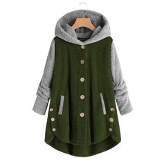 Imagem do 2022 inverno nova moda moletom com capuz feminino roupas femininas botão tops d