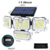 Refletor Led Solar Com 3 Cabeças 800W - EcoLight na internet