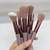 Conjunto de 13 Pincéis de Maquiagem para Olhos, Rosto e Base com Bolsa - Ferramentas de Maquiagem Macias para Sombra, Blush e Beleza Feminina. - comprar online