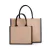 Bolso de yute plegable de arpillera para mujer, bolsa grande reutilizable de com en internet