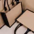 Bolso de yute plegable de arpillera para mujer, bolsa grande reutilizable de com en internet