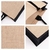 Bolso de yute plegable de arpillera para mujer, bolsa grande reutilizable de com