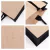 Bolso de yute plegable de arpillera para mujer, bolsa grande reutilizable de com