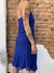 Imagem do vestido azul bordado vintage