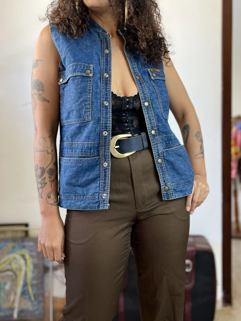 Colete jeans vintage cgc