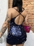 Vestido azul em paetês - pandora brechó