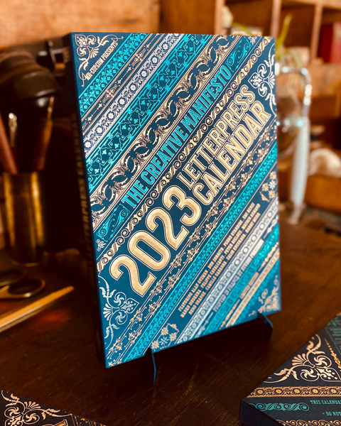 2023 Letterpress Calendar - Blue Edition - comprar online