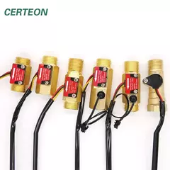 Sensor De Fluxo De Água De Latão Medidor De Fluxo De Líquido Medidor De Taxa - comprar online