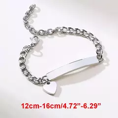Imagem do Vnox pulseiras voce pode personalizar com nome e data de nascimento para seu bebês, presente de mae