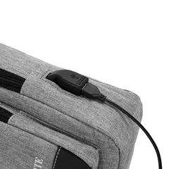 Imagem do Saco de peito Oxford masculino com porta de carregamento USB, saco transversal