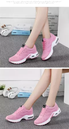Tamanho grande verão almofada de ar sapatos esportivos femininos tênis branco - comprar online