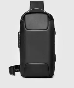 Imagem do Weixier bolsa de ombro para homens, à prova d&#39;água, usb, crossbody, anti-r