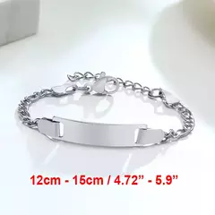 Imagem do Vnox pulseiras voce pode personalizar com nome e data de nascimento para seu bebês, presente de mae