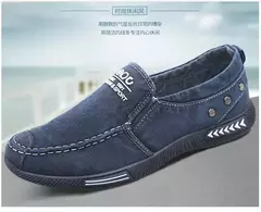 Xihaha verão lona sapatos masculinos deslizamento-em respirável homem sapatos - comprar online