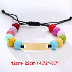 Vnox pulseiras voce pode personalizar com nome e data de nascimento para seu bebês, presente de mae na internet