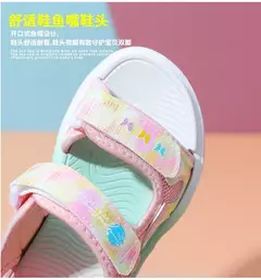 Disney crianças sapatos de verão nova elsa meninas malha praia especial moda i na internet