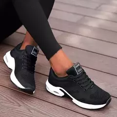 Tamanho grande verão almofada de ar sapatos esportivos femininos tênis branco - comprar online