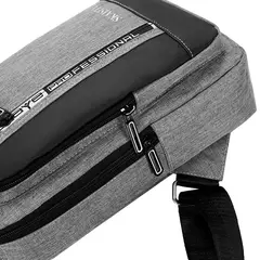 Saco de peito Oxford masculino com porta de carregamento USB, saco transversal - comprar online