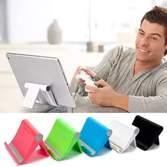 Suporte de mesa dobrável universal para celular, montagem para telefone e table