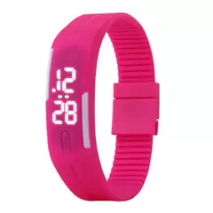 Led digital esportes relógios masculino luz branca display digital eletrônico - loja online