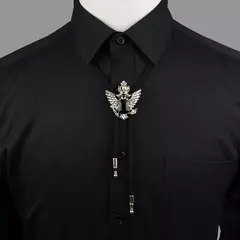 Gravata bolo redondo, nova moda, popular, ocidental, cowboy, estrela, homens, mu - Show Drop