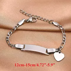 Imagem do Vnox pulseiras voce pode personalizar com nome e data de nascimento para seu bebês, presente de mae