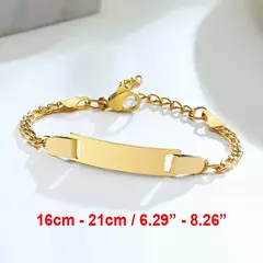 Vnox pulseiras voce pode personalizar com nome e data de nascimento para seu bebês, presente de mae - loja online