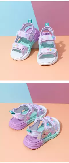 Disney crianças sapatos de verão nova elsa meninas malha praia especial moda i na internet