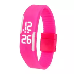 Led digital esportes relógios masculino luz branca display digital eletrônico - loja online