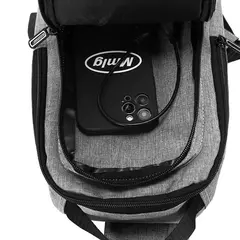 Saco de peito Oxford masculino com porta de carregamento USB, saco transversal