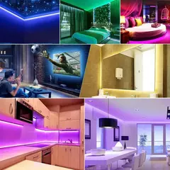 Imagem do Luz de tira led 2835 5050 usb bluetooth flexível lâmpada fita 3key sensor de luz
