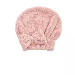 Imagem do Toalha de banho de secagem rápida de cabelo spa bowknot envoltório touca acess