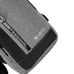 Imagem do Saco de peito Oxford masculino com porta de carregamento USB, saco transversal